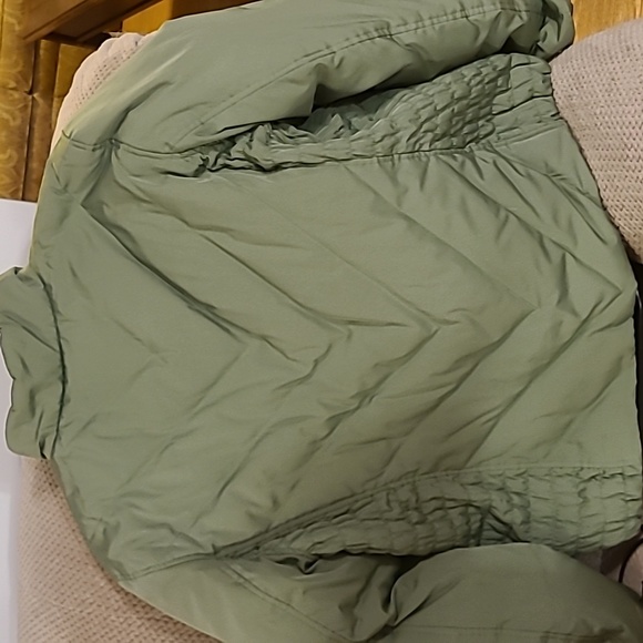 B.Moss Winter Down Puffer Coat Fully Lined womens size Large Olive color - Picture 7 of 7
